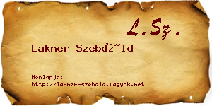 Lakner Szebáld névjegykártya